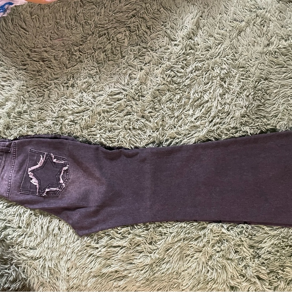 Black Jeans with Star Patch